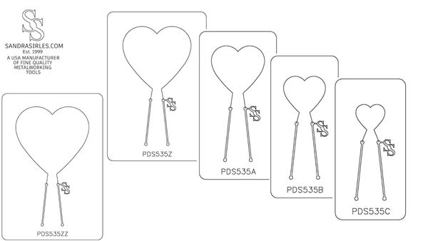 PANCAKE DIE PDS535 SHAPE 35 HEART 2