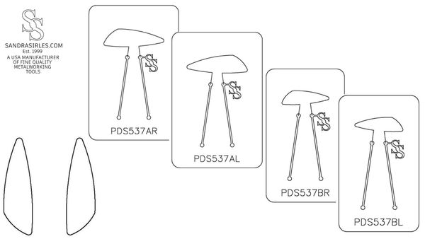 PANCAKE DIE PDS537 SHAPE 37 LEFT OR RIGHT