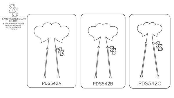 PANCAKE DIE PDS542 SHAPE 42 HEART 5
