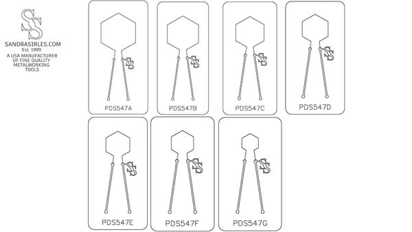 PANCAKE DIE PDS547 SHAPE 47 HEXAGON VERTICAL