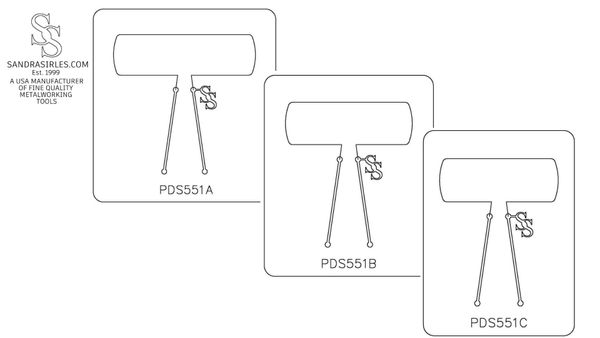 PANCAKE DIE PDS551 SHAPE 51 RECTANGLE ROUNDED