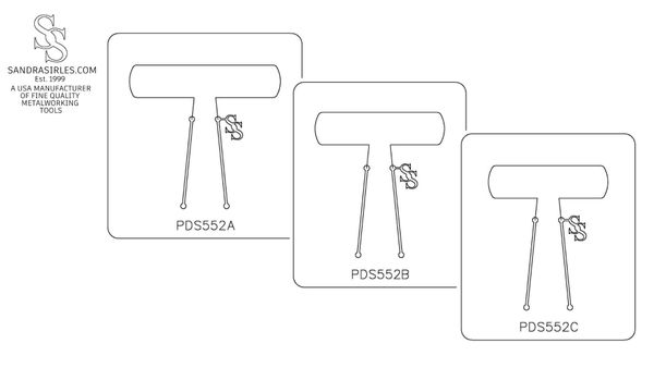 PANCAKE DIE PDS552 SHAPE 52 RECTANGLE ROUNDED