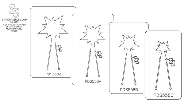 PANCAKE DIE PDS558 SHAPE 58 10 POINT STAR