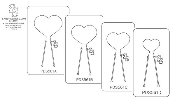 PANCAKE DIE PDS561 SHAPE 61 HEART 10