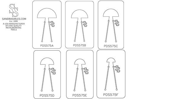 PANCAKE DIE PDS575 SHAPE 75 HALF CIRCLE