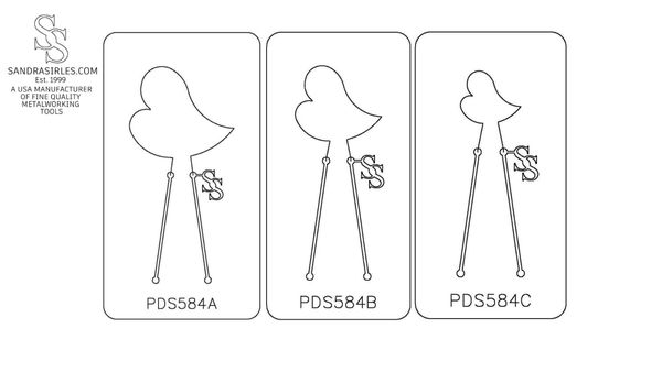 PANCAKE DIE PDS584 SHAPE 84 HEART