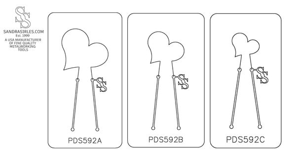 PANCAKE DIE PDS592 SHAPE 92 HEART