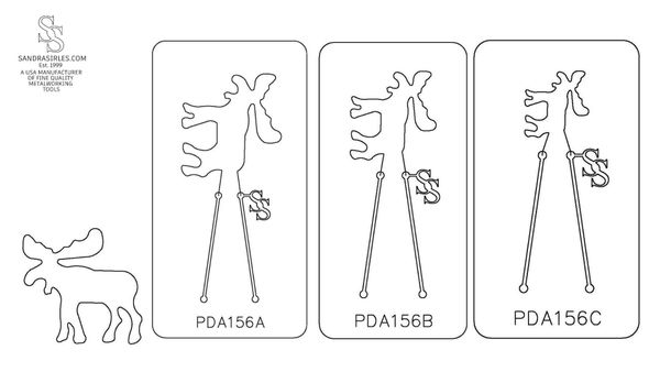 PANCAKE DIE PDA156 MOOSE STANDING
