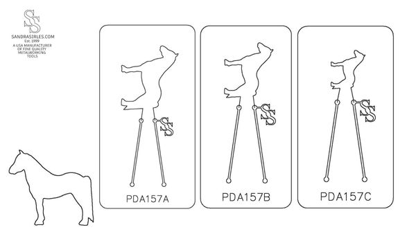 PANCAKE DIE PDA157 HORSE STANDING