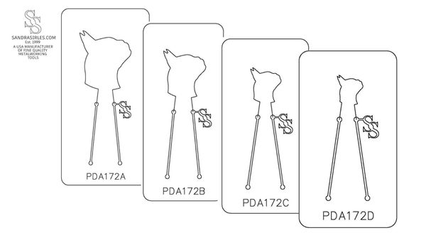 PANCAKE DIE PDA172 BOSTON TERRIER HEAD