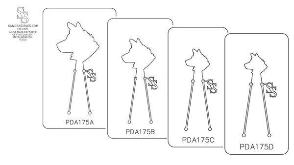 PANCAKE DIE PDA175 BORDER COLLIE HEAD