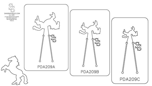 PANCAKE DIE PDA209 HORSE REARING