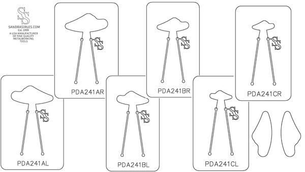 PANCAKE DIE PDA241 BUTTERFLY WING 1 LEFT OR RIGHT