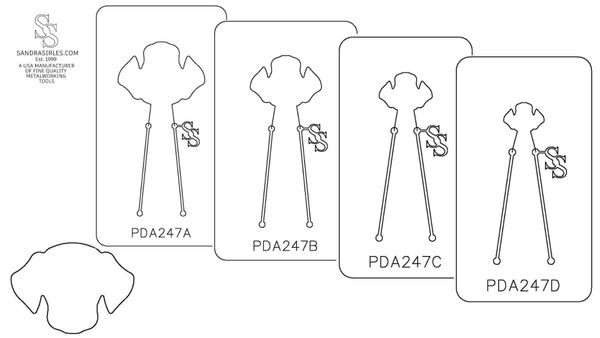 PANCAKE DIE PDA247 DOG HEAD