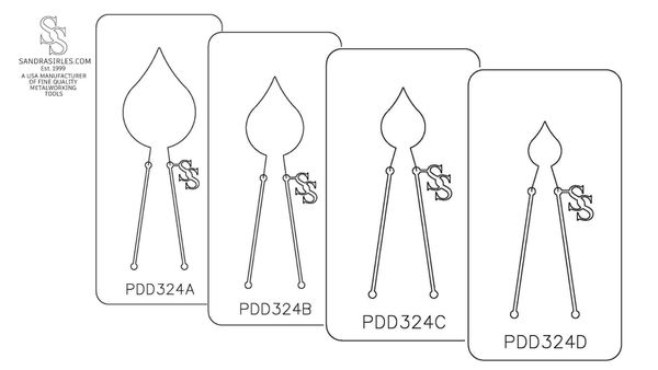 PANCAKE DIE PDD324 DESIGN 24 FAT TEARDROP