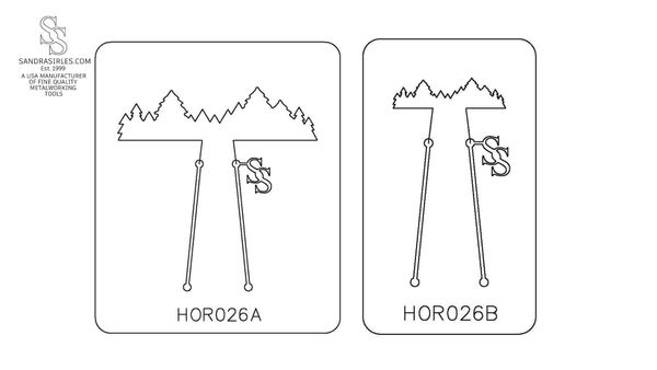 PANCAKE DIE HOR026 TREE LINE 2