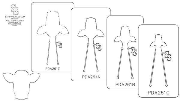 PANCAKE DIE PDA261 COW HEAD