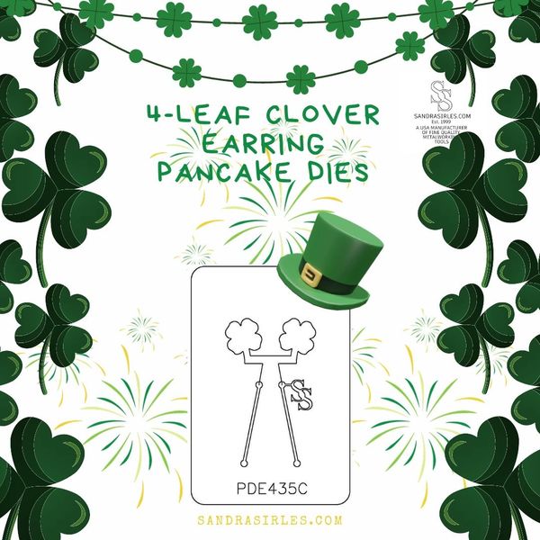 PANCAKE DIE PDE435 4 LEAF CLOVER