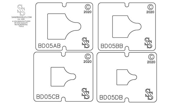 SS BLANKING DIE 3 PIECE SET BD05 COW TAG