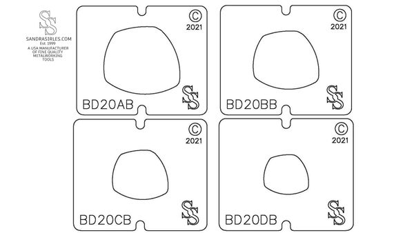 SS BLANKING DIE 3 PIECE SET BD20 FREEFORM