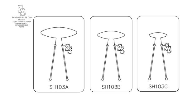 PANCAKE DIE SH103 SHAPE 103 LONG OVAL