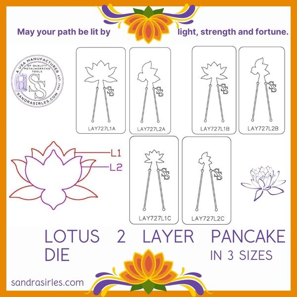 PANCAKE DIE LAY727 2 LAYER727 LOTUS SET