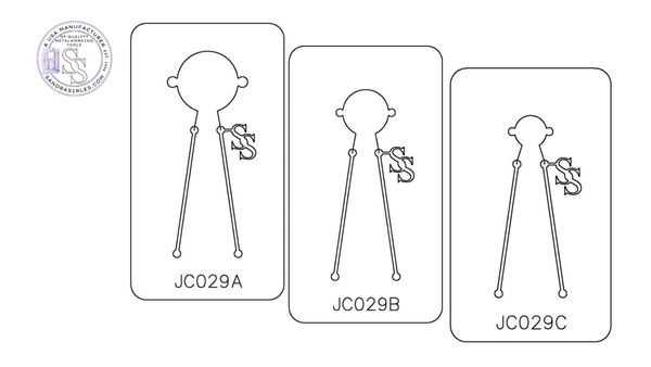 PANCAKE DIE JC029 COMPONENT 14 ROUND/LOOP