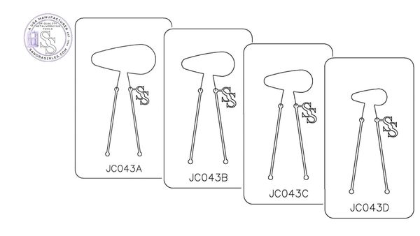 PANCAKE DIE JC043 COMPONENT 18 LONG DROP