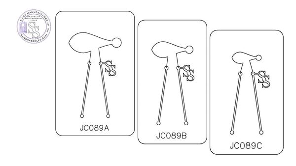 PANCAKE DIE JC089 EARRING COMPONENT