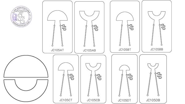 PANCAKE DIE JC105 2 PIECE BOTTOM OR TOP