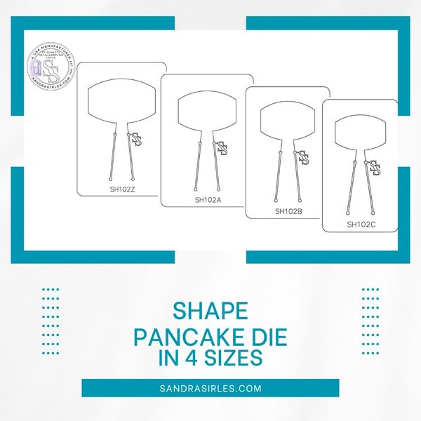 PANCAKE DIE SH102 SHAPE 102 BELT BUCKLE