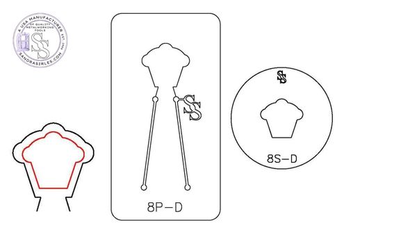 S&P DUOS: SILHOUETTE & PANCAKE DIE DUO: 8S-D, 8P-D CUPCAKE