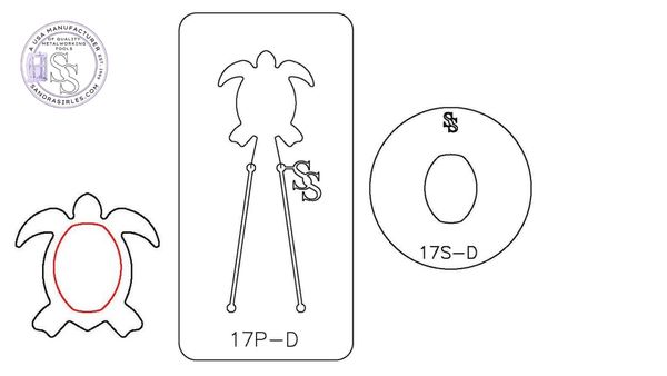 S&P DUOS: SILHOUETTE & PANCAKE DIE DUO: 17S-D, 17P-D TURTLE