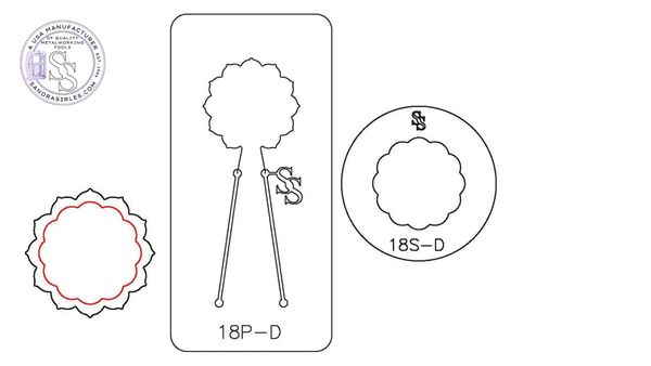 S&P DUOS: SILHOUETTE & PANCAKE DIE DUO: 18S-D, 18P-D MANDALA