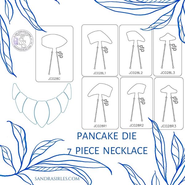 PANCAKE DIE JC028 7 PIECE NECKLACE