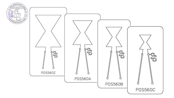 PANCAKE DIE PDS560 SHAPE HOURGLASS