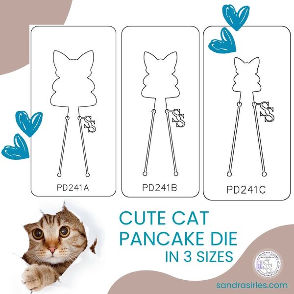 PANCAKE DIE PD241 CUTE CAT