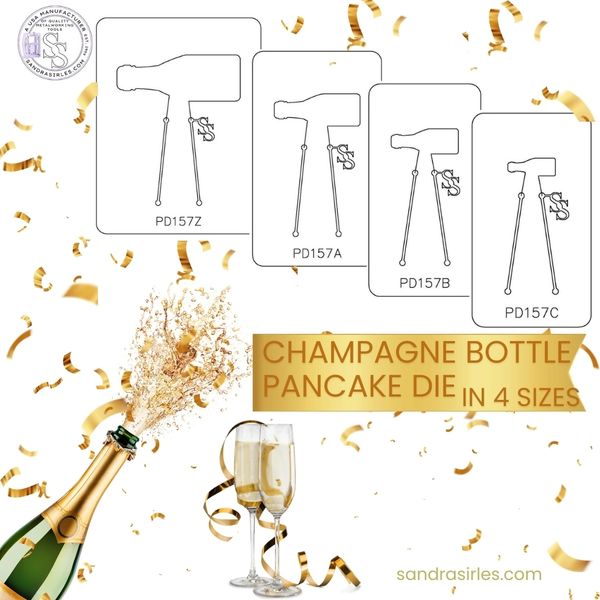 PANCAKE DIE PD157 CHAMPAGNE BOTTLE