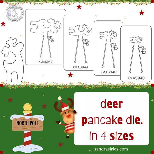 PANCAKE DIE XMAS94 DEER