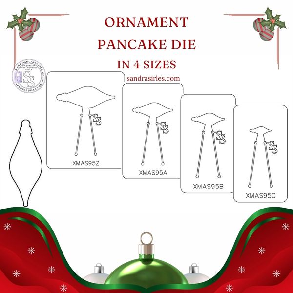 PANCAKE DIE XMAS95 ORNAMENT