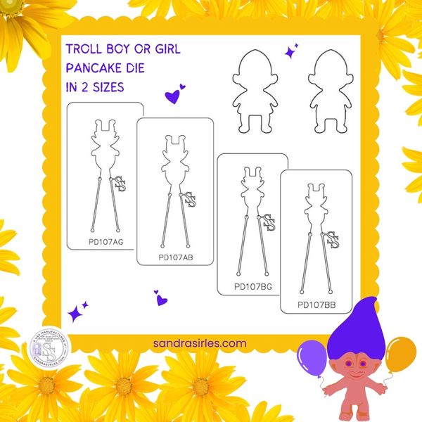 PANCAKE DIE PD107 TROLL GIRL OR BOY