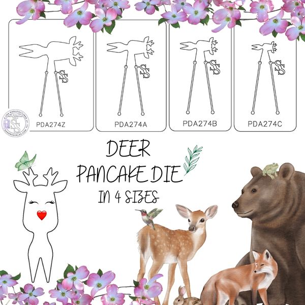 PANCAKE DIE PDA274 CUTE DEER
