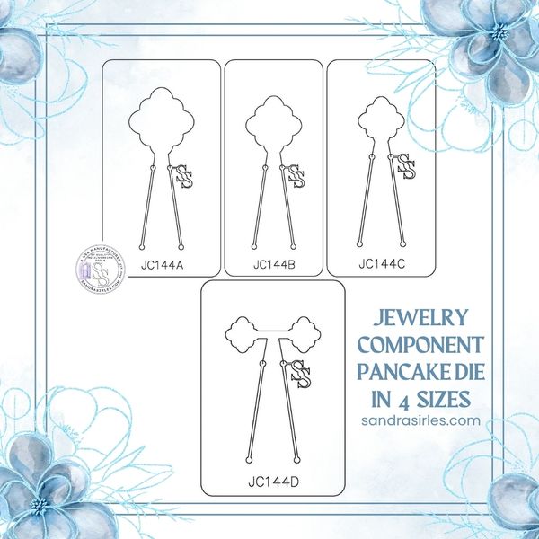 PANCAKE DIE JC144 JEWELRY COMPONENT