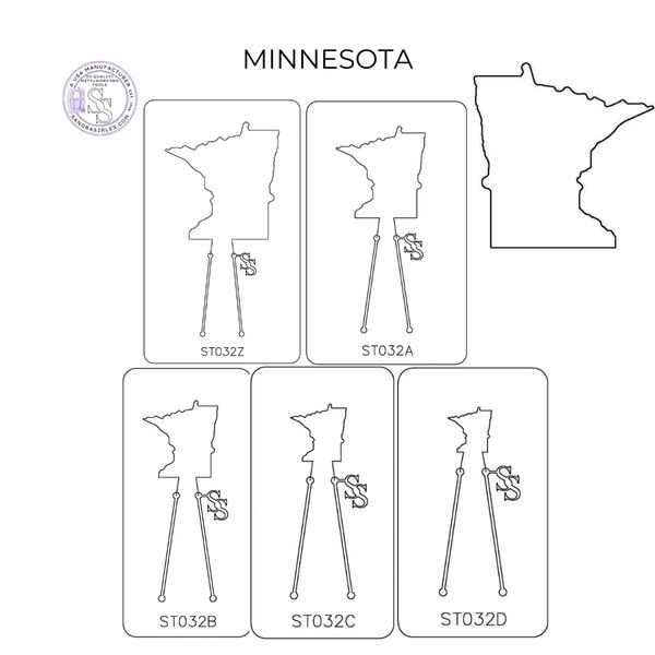 PANCAKE DIE ST032 STATE MINNESOTA
