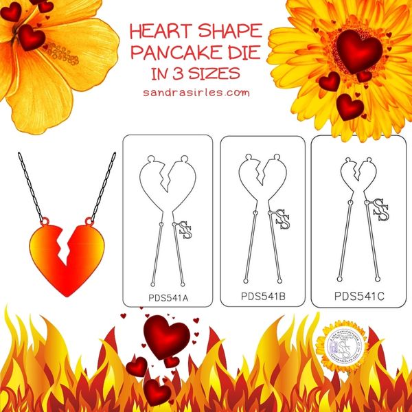 PANCAKE DIE PDS541 SHAPE 41 HEART 4