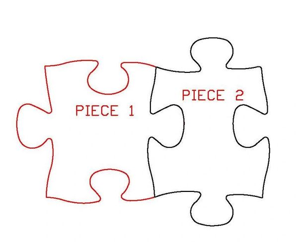 2 puzzle pieces together