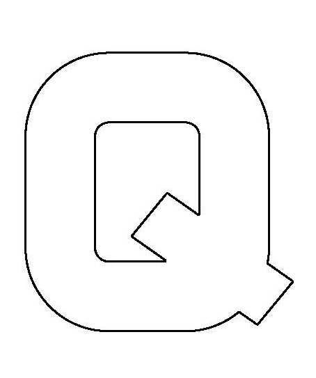 PANCAKE DIE LET23 UPPER CASE LETTER Q