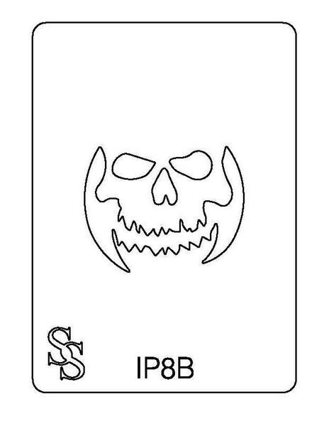 IMPRESSION PLATE IP8B SKELETON FACE