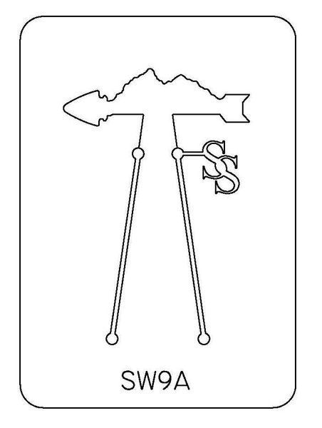 PANCAKE DIE SW9 ARROW / MOUNTAINS