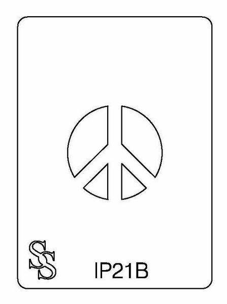 IMPRESSION PLATE IP21B PEACE SIGN